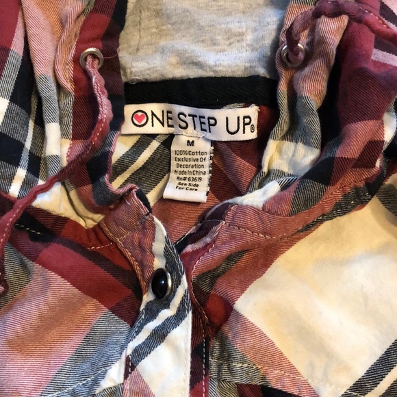 Jrs Plaid shirt hoodie - Picture 5 of 5